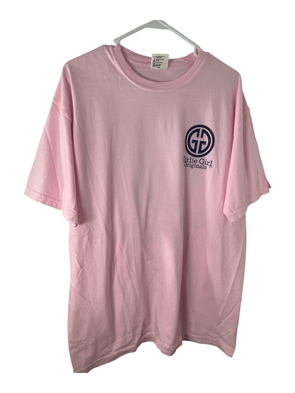 NWOT Girly Girl Originals Pink Tee Size Large